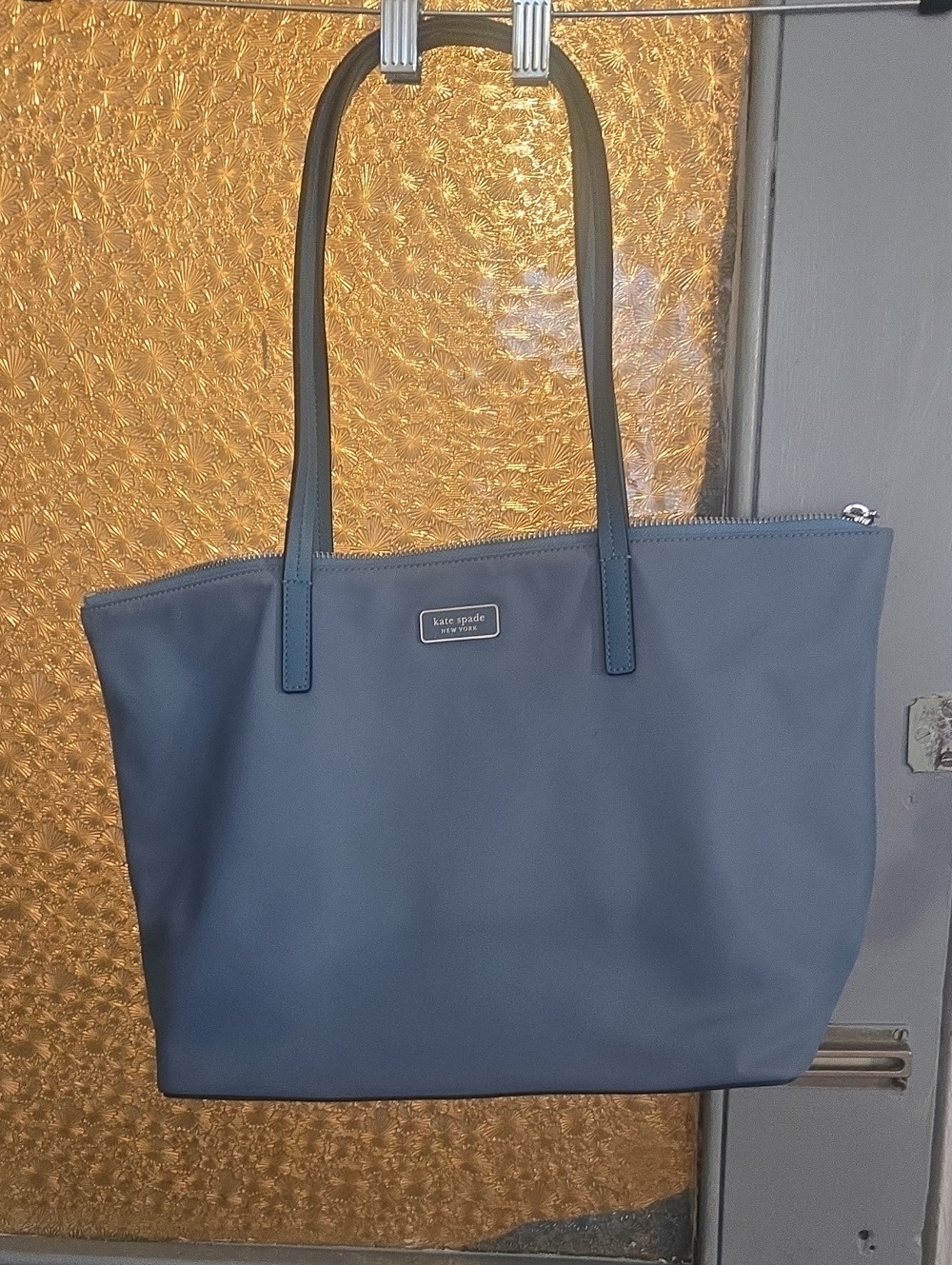 kate spade Nylon Blue Classic Tote Shoulder Bag